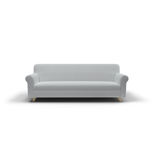 Copridivano Elasticizzato 1 Posto in Poliestere e Cotone Fashionable Grigio Chiaro