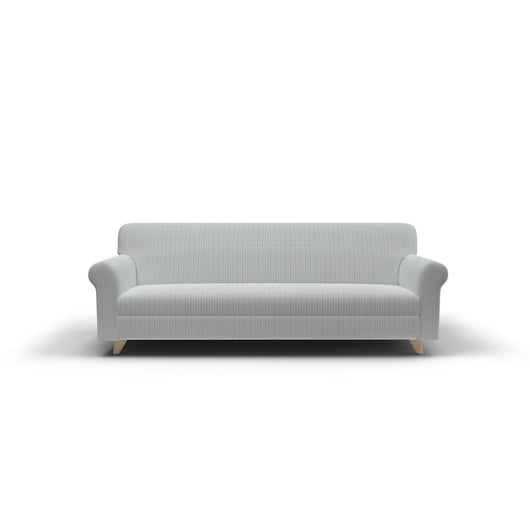 Copridivano Elasticizzato 3 Posti in Poliestere e Cotone Fashionable Grigio Chiaro