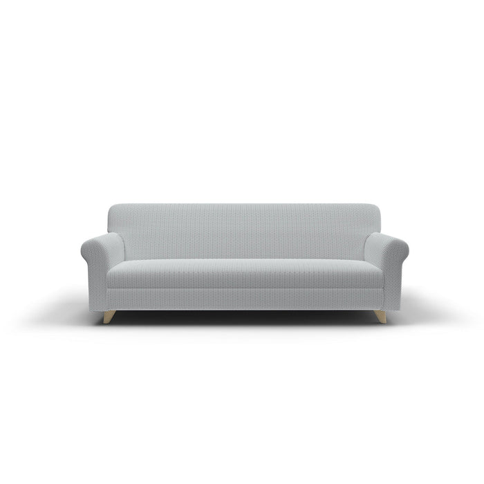 Copridivano Elasticizzato 2 Posti in Poliestere e Cotone Fashionable Grigio Chiaro