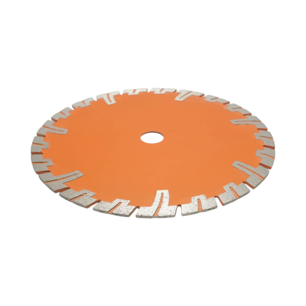 Disco diamantato turbo segmentato 230x22,23 mm, segmento 8 mm per BCA, mattoni, massetto, cemento armato Breckner Germany