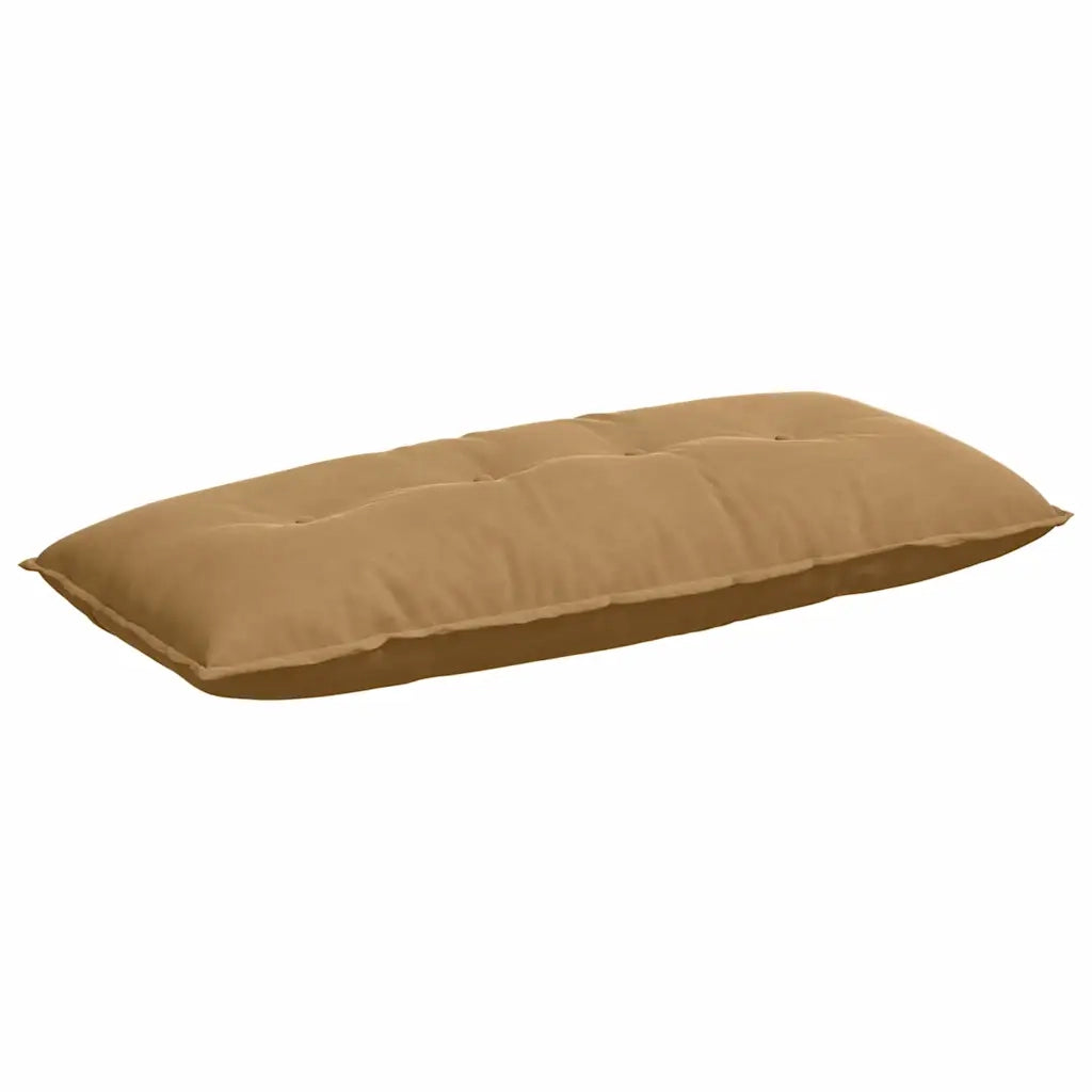 Cuscino per Schiena Marrone 120 x 50 cm Tessuto in Cords