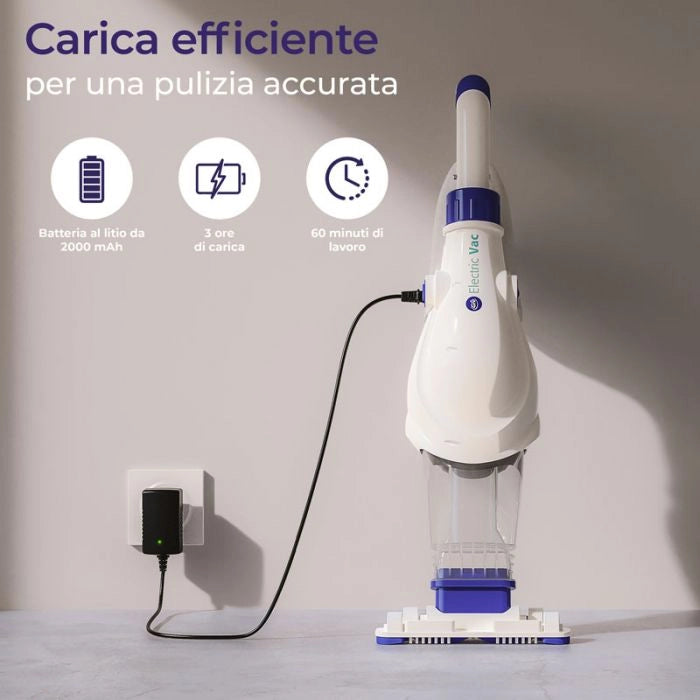 Pulitore elettrico ELETRIC VAC a batteria per fondo piscina
