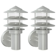 Applique da Esterno 2 pz Argento in Acciaio Inossidabile CFW4710990