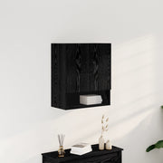 Armadio a muro  Nero Rovere 60x30x70 cm in legno ingegnerizzato