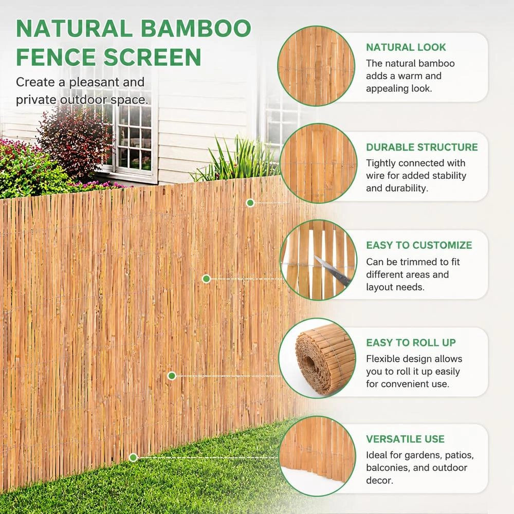 Bamboo Fence 100x600 Cm