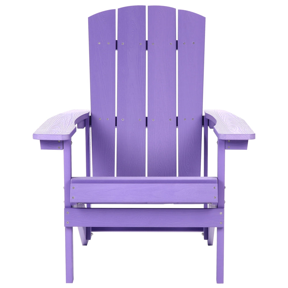 Sedia da giardino in plastica viola resistente agli agenti atmosferici in stile moderno