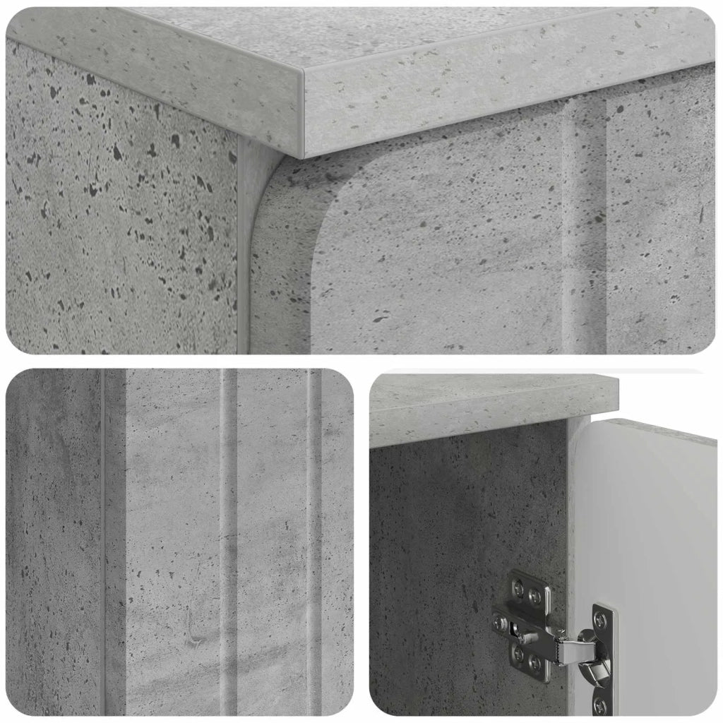 Scrivania con lo scaffale Grigio Cemento 142,5 x 50 x 75 cm 3414588