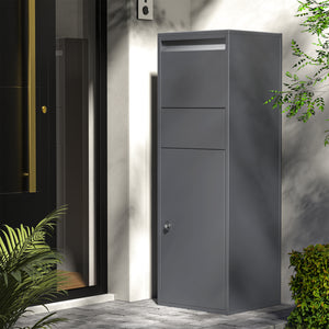 Cassetta postale portapacchi antracite per pacchi medi e piccoli Parcel box