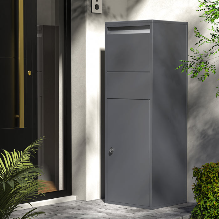 Cassetta postale portapacchi antracite per pacchi medi e piccoli Parcel box