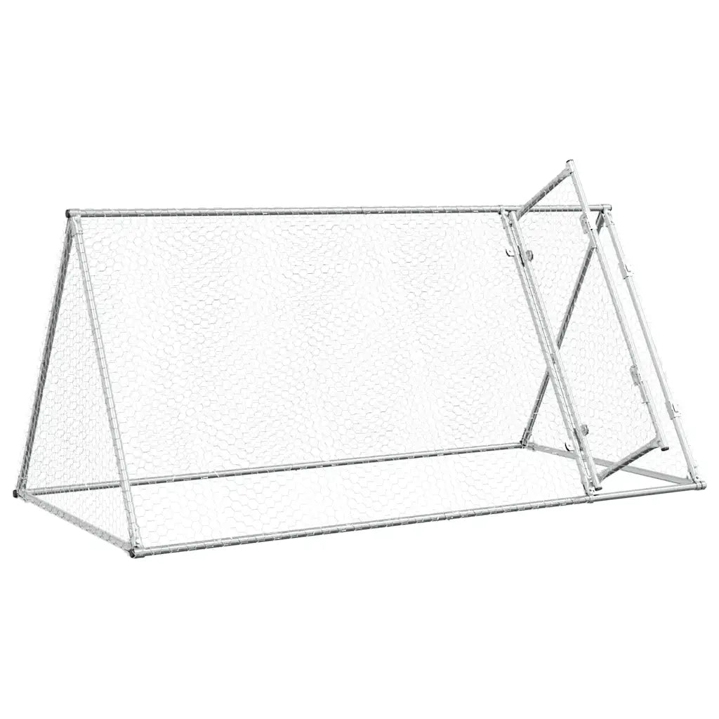 Gabbia per Polli Argento 200x105x91 cm in Acciaio Zincato 172557