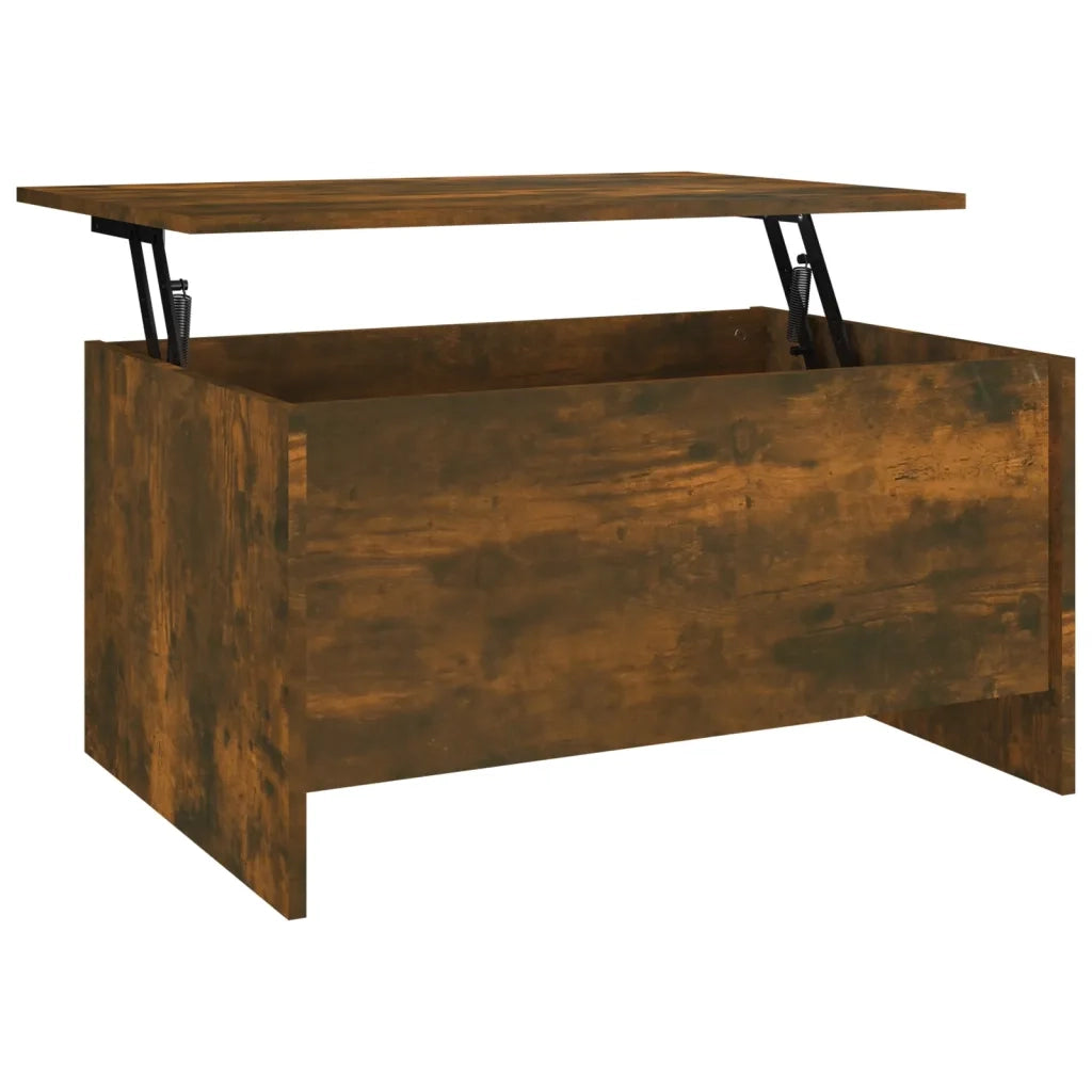 Tavolino Salotto Rovere Fumo 80x55,5x41,5 cm Legno Multistrato 819269