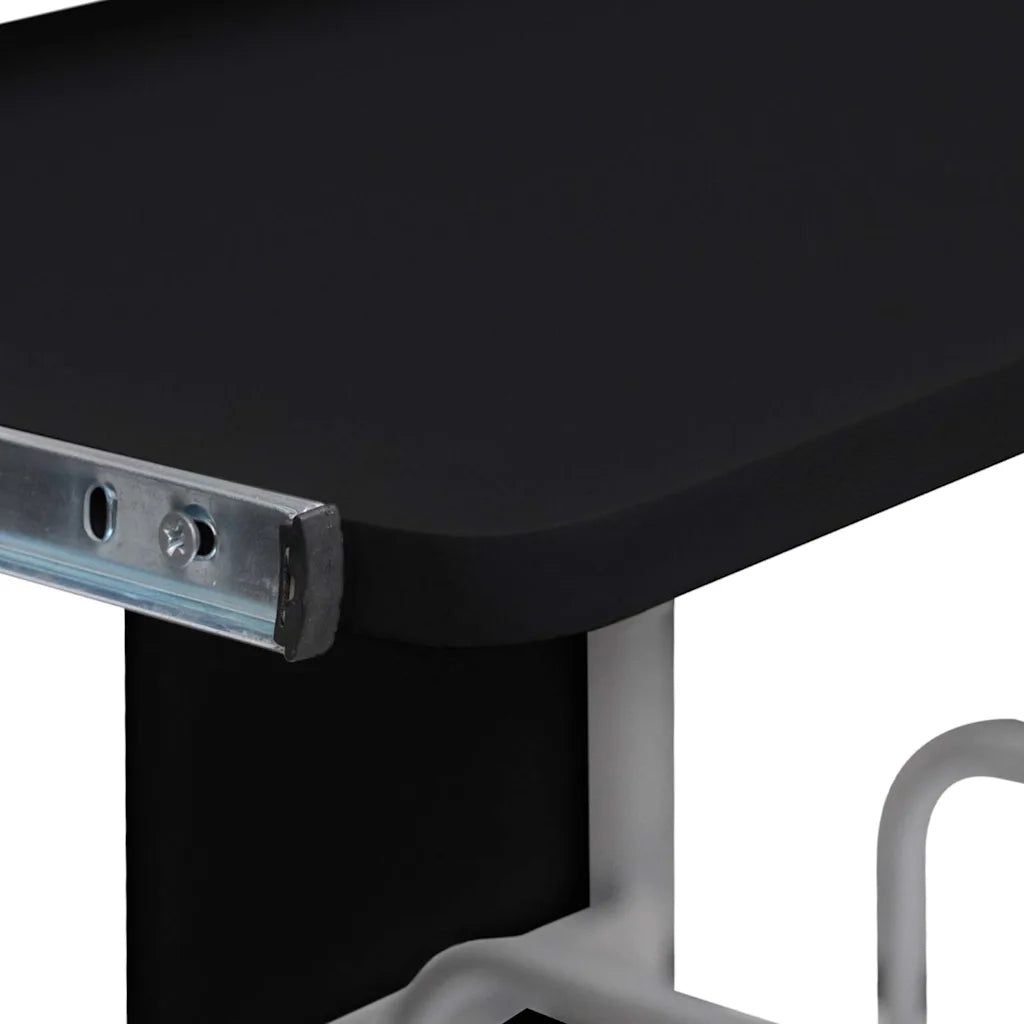 Scrivania da Computer Nera 110x52x88,5 cm in Legno Multistrato 20582