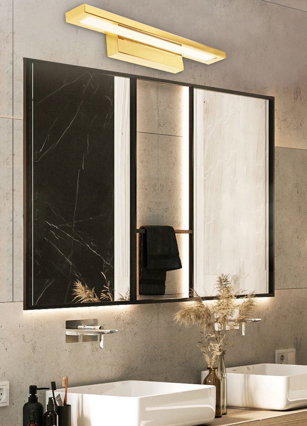 Lampada Da Parete Gold 60cm APP837-1W