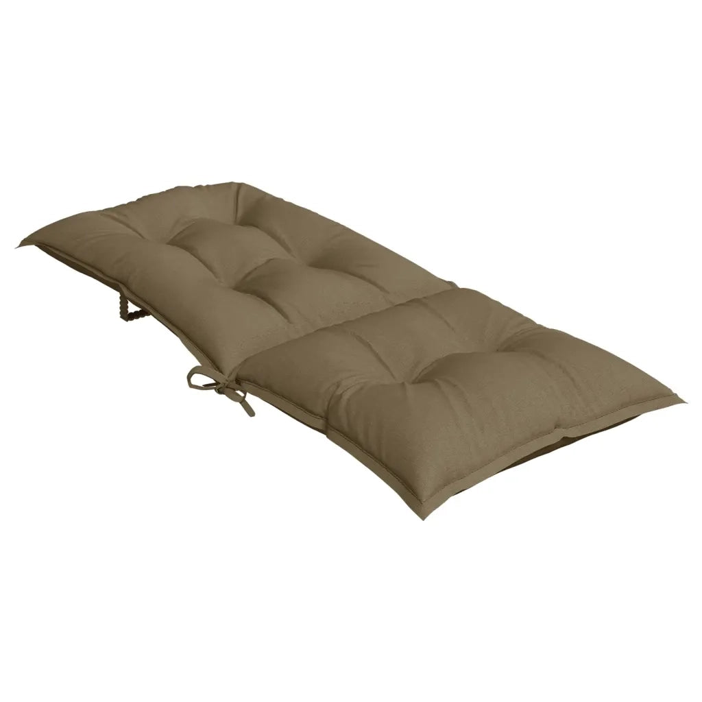 Cuscini Sedia Schiena Alta 4 Tortora Mélange 120x50x7 Tessuto 4002371