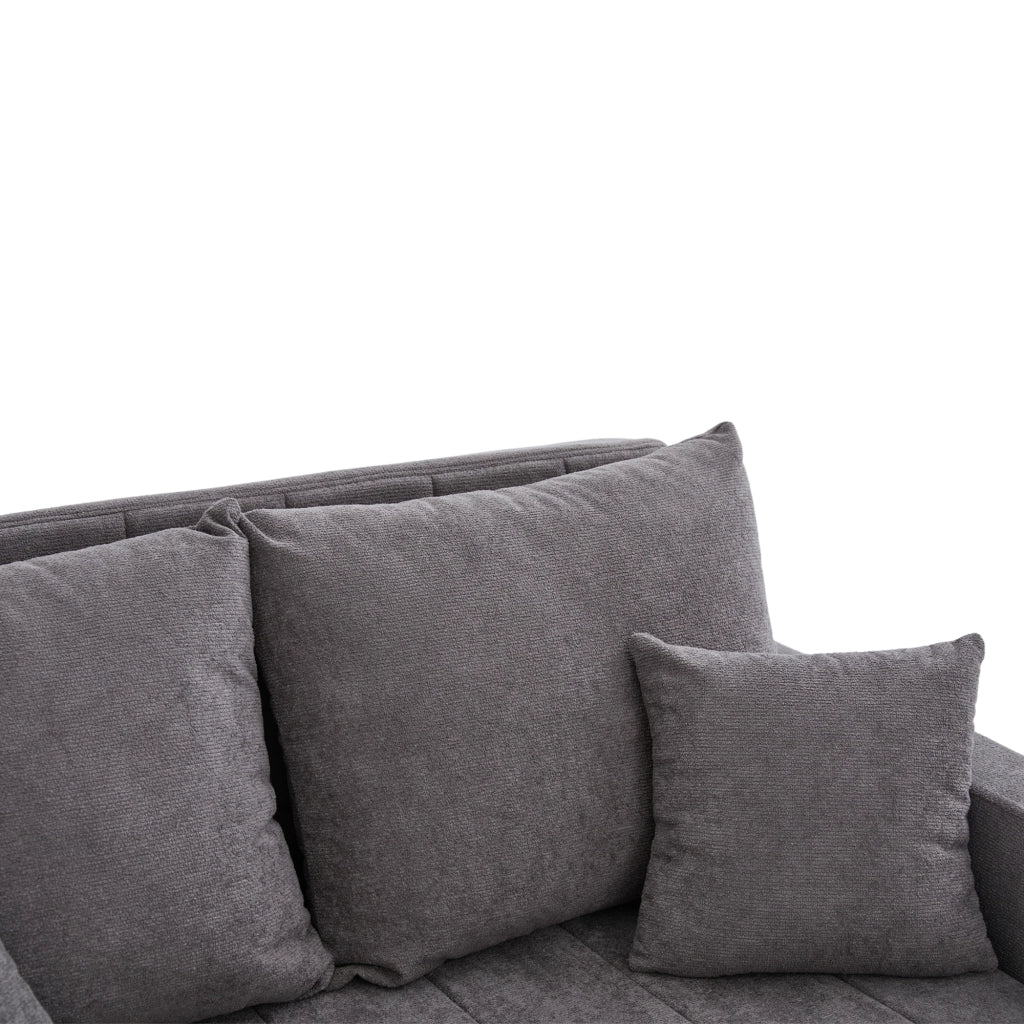 Divano Letto Multifunzione ¨C MINIMAL ¨C Tessuto, con Tasche e Portabicchieri