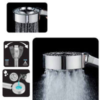 Doccetta universale anticalcare,risparmio acqua, due getti con vano shampoo