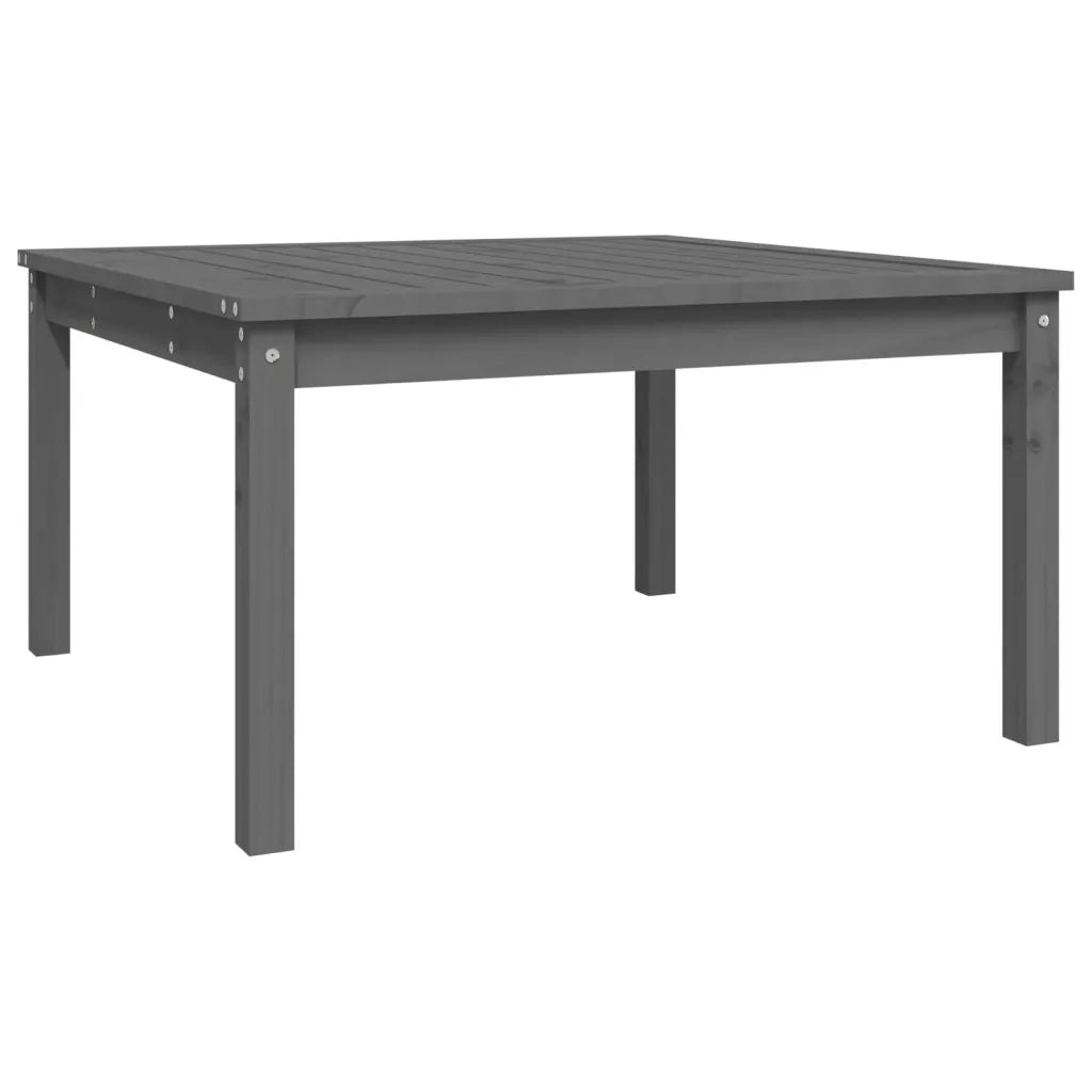 Tavolo da Giardino Grigio 82,5x82,5x45 cm Legno Massello Pinocod mxl 129898