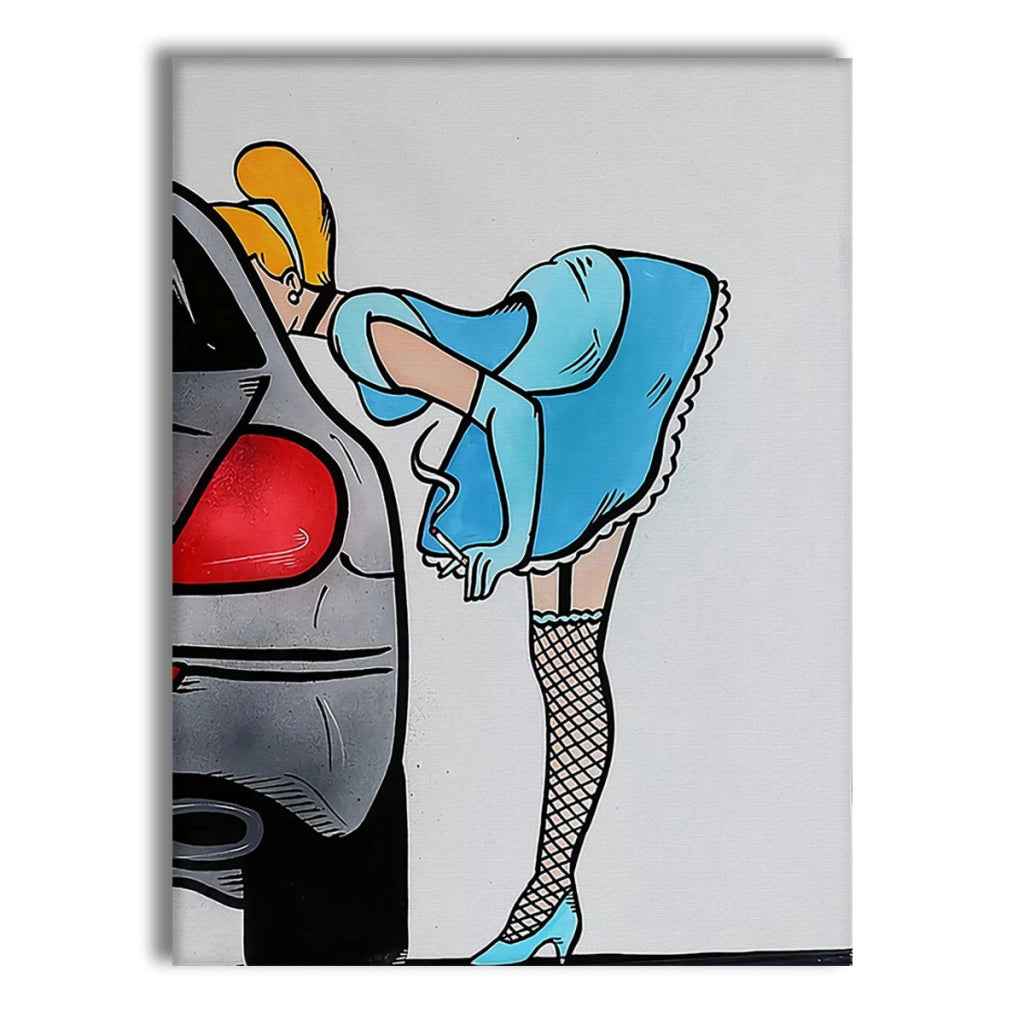 On The Road -  Quadro Canvas Contemporaneo su telaio in legno Misura: 50x70 cm