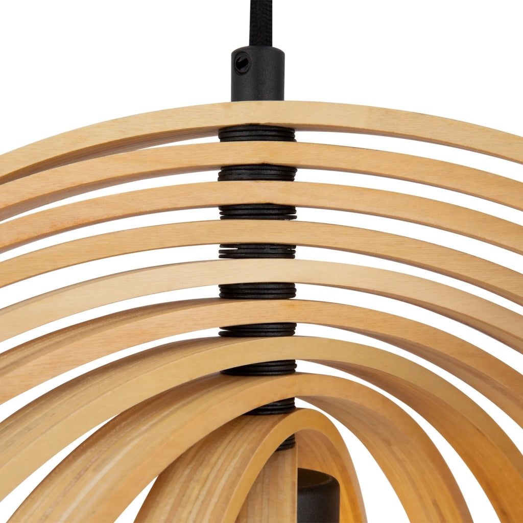 Maytoni lampada a sospensione moderna Roots 1 luce E27 nero metallo