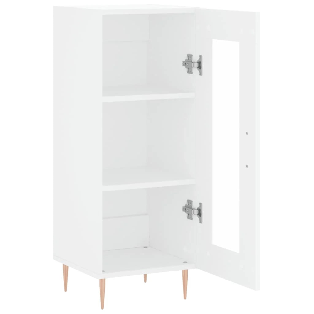 Buffet credenza cassettiera mobiletto mobile contenitore organizer per cucina soggiorno salotto 34,5 x 34 x 90 cm legno ingegnerizzato bianco 02_0030238