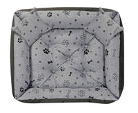 AIO FACTORY Letto per cani impermeabile 75x65cm Ossa nere