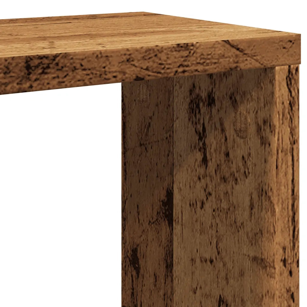 Mensole Parete a Cubo 4 pz Legno Vecchio 30x15x30 cm Truciolato