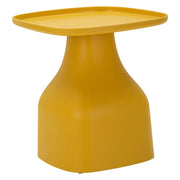 Midelt, Tavolino da Salotto Adatto per Indoor/outdoor Angoli Arrotondati, 48x48x50h cm Giallo