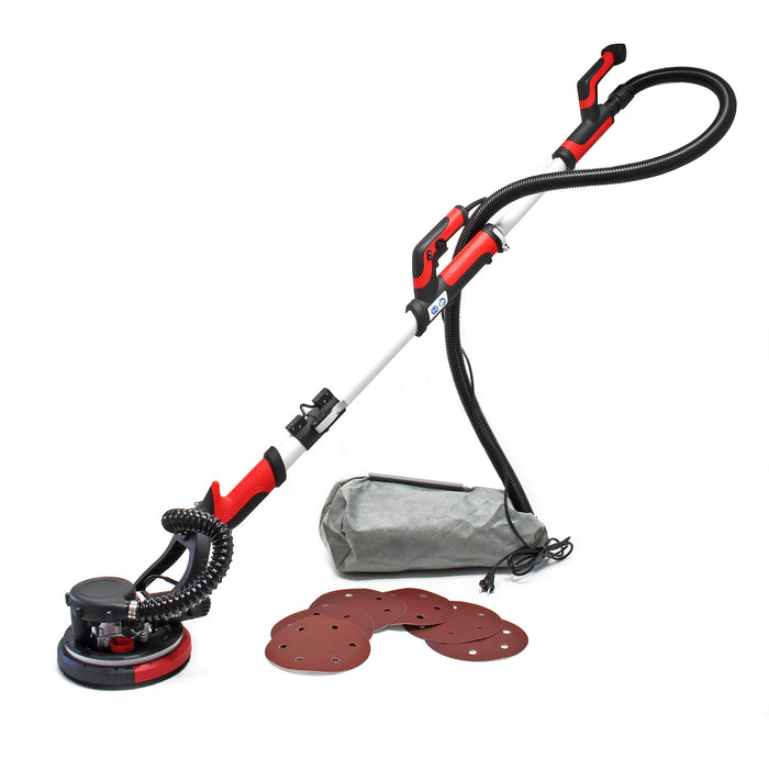 Levigatrice professionale a collo lungo 750W Con disco da Ø 225mm e asta telescopica 6 grane diverse