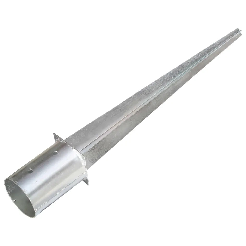 vidaXL Picchetti di Terra 2 pz Argento 10x76 cm in Acciaio Zincato