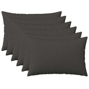 Cuscino con cuscino HEERLEN 6 pz Grigio Scuro Tessuto 924934