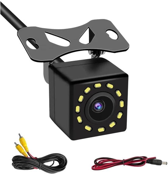 Retrovisore HD con 12 LED per visione notturna - Universale - Angolo di visuale 170 gradi - Adatto per camion e furgoni