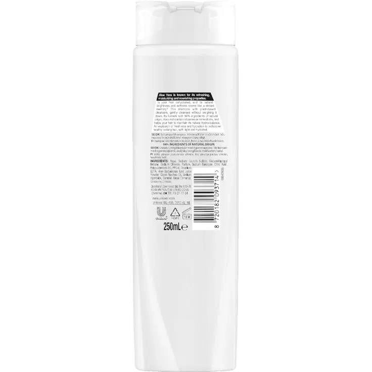 SUNSILK RICARICA NATURALE SHAMPOO CON ALOE VERA PER TUTTI I TIPI DI CAPELLI 0% SILICONE 250 ML