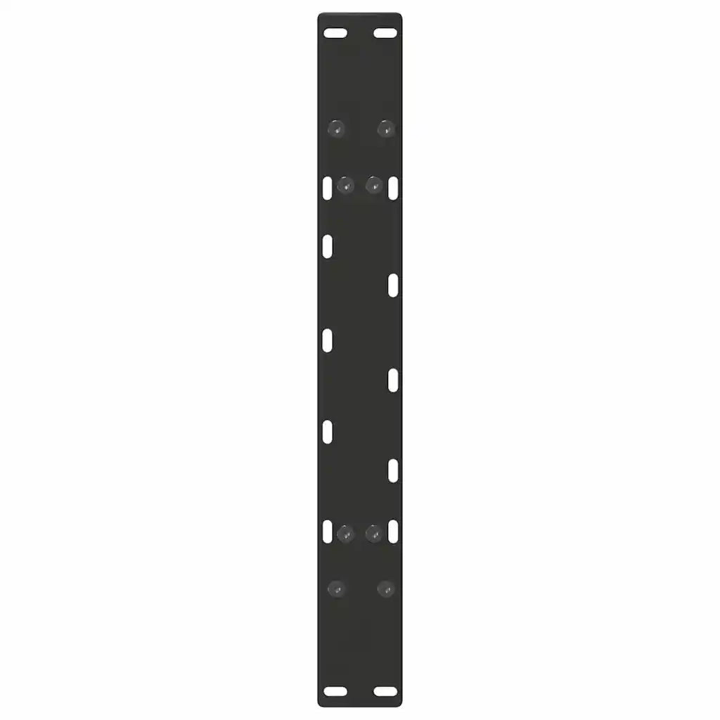 Gambe per Tavolino da Caff¨¨ a Forma di A 2 pz-Set di 2 Gamba per Tavolo Nere 60x(42-43) cm Acciaio