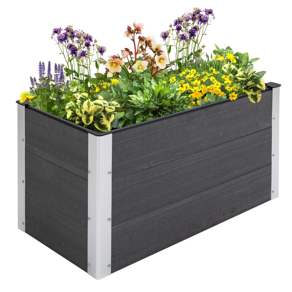 Hochbeet in Alluminio ¨C zephmum ¨C Grigio 100x50x55.5cm