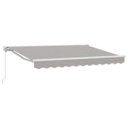 Tenda da Sole | Tenda retrattile manuale Grigio Chiaro 3 x 2,5 m