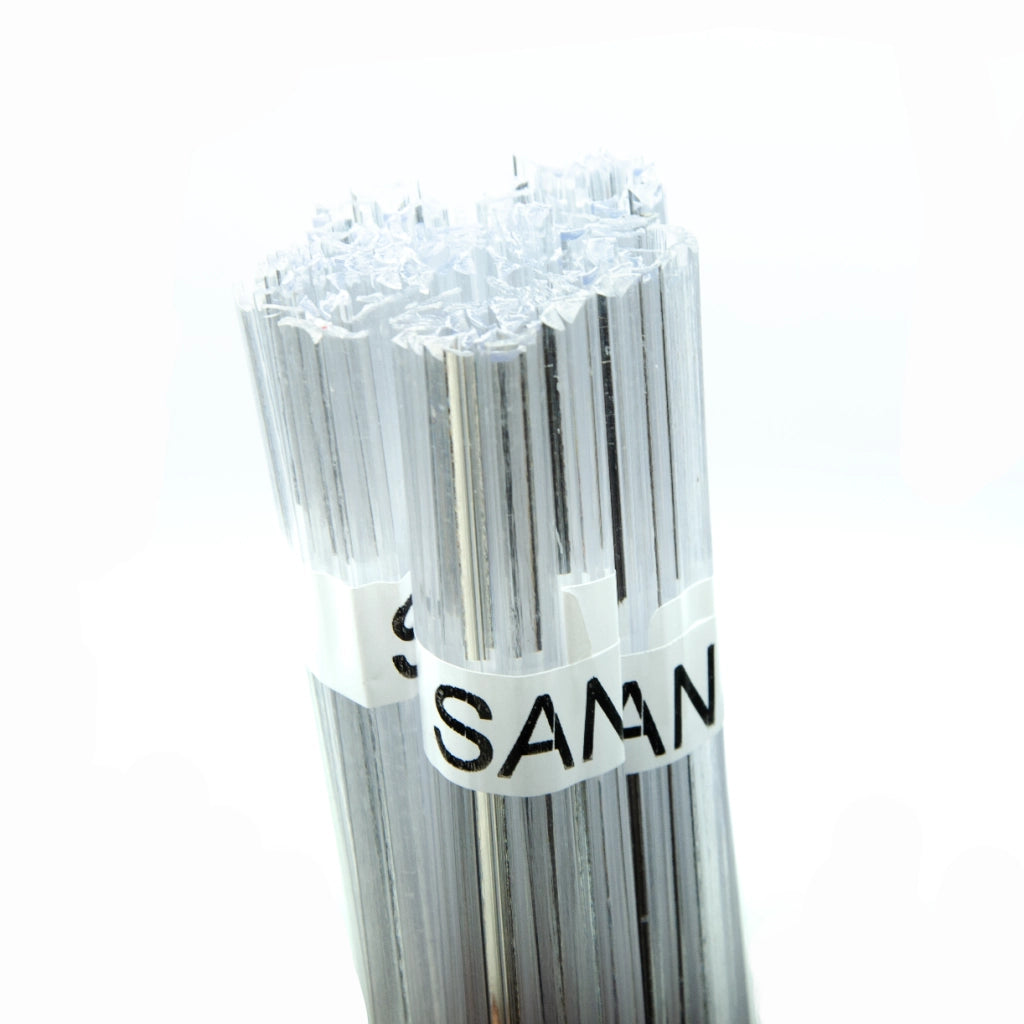 Saldatura Plastica SAN Trasparente 100g – Granulato di Alta Qualità | Filo 42cm, Temperatura Fusione 320-330°C