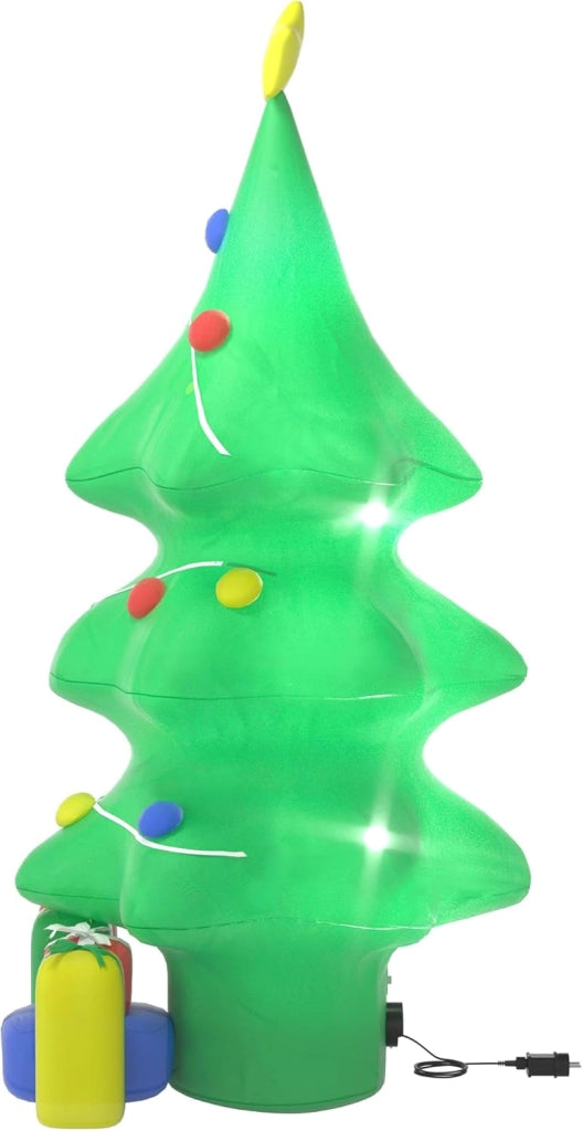Albero di Natale gonfiabile con illuminazione e ventilatore silenzioso, 240 cm, figure di Natale gonfiabili, decorazione natalizia per interni ed esterni