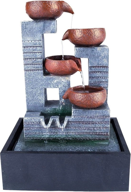 Pentole angolari per sala - Fontana alta da 36 cm - Decorazione per soggiorno