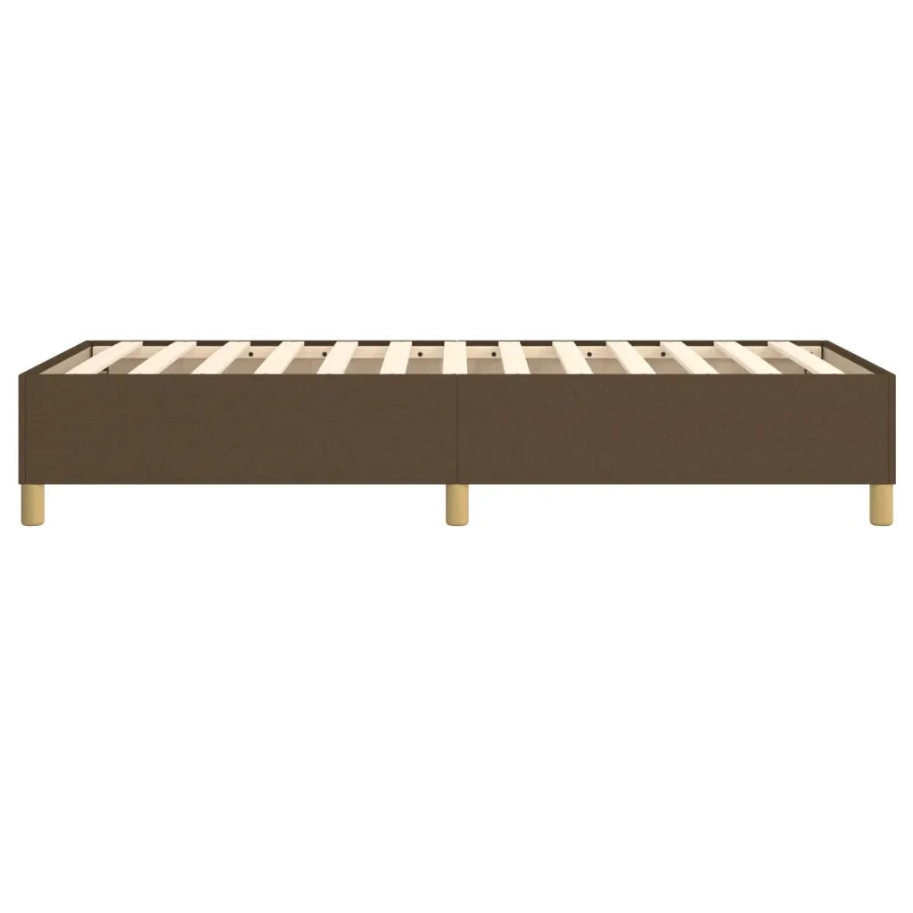 Struttura Letto a Rete a Molle Marrone Scuro 100x200 cm Tessuto 3120940