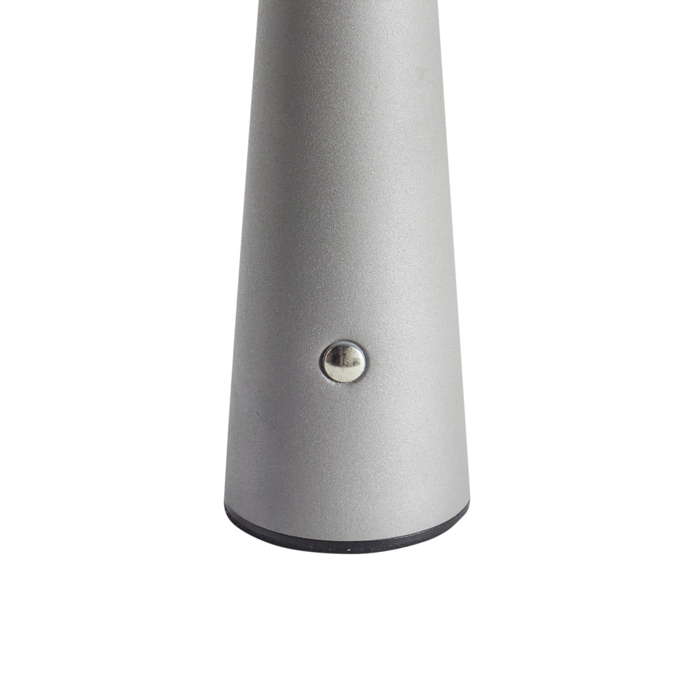 Lampada da tavolo in ferro con luce LED wireless fungo grigio stile moderno