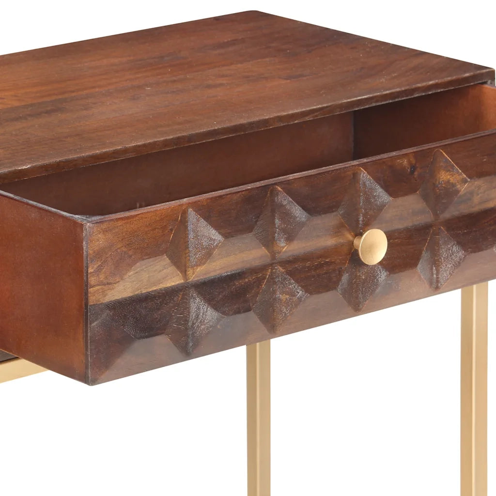 Consolle 122x36x75 cm in Legno Massello di Mango 323406