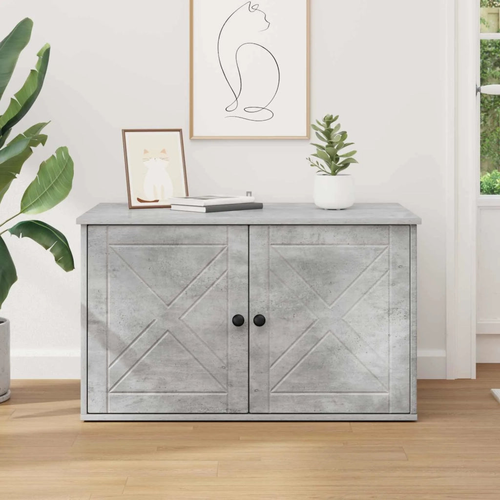 Casa per Gatti Calcestruzzo 85 x 55 x 50 cm Legno multistrato CFW7166998