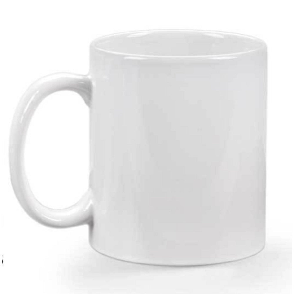 Trade Shop - Tazza Bianca Mug 325ml Latte Caffè Cappuccino Tazzone Colazione Classico 613166 -