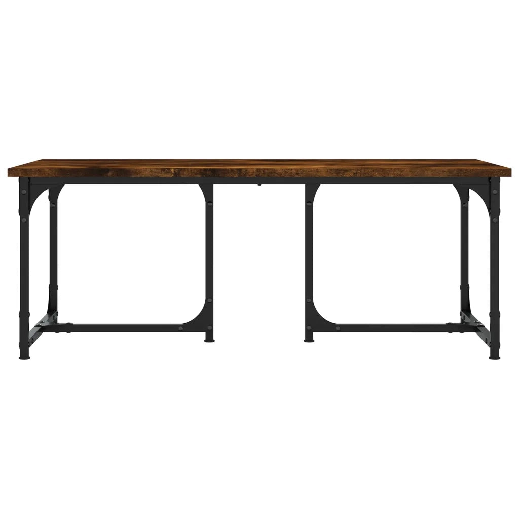 Tavolino da Salotto Rovere Fumo 90x50x35 cm Legno Multistrato 835401