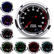 Tachimetro Universale 52mm - Contachilometri 0-10000 giri/min con 7 colori
