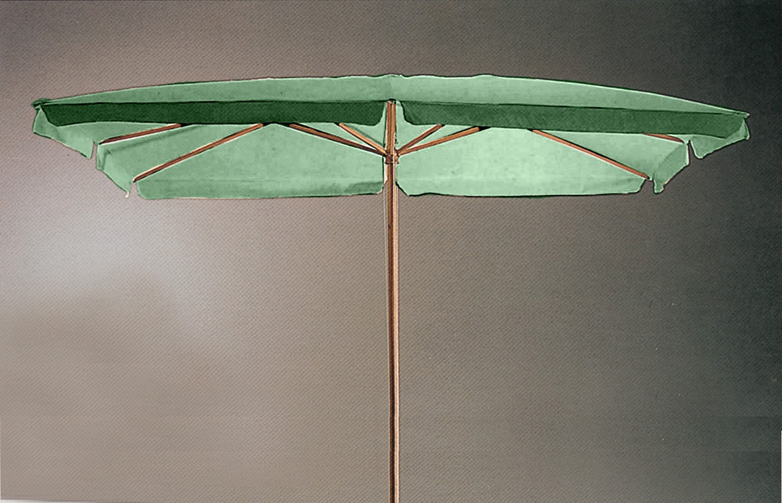 ombrellone in legno cm. 200x300-6-48 verde cod:ferx.5490