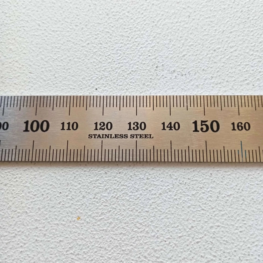 Ff group 100cm righello flessibile in acciaio inox misurazione metrica con tabella di conversione