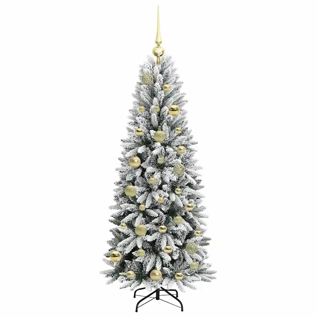 Albero di Natale | Decorazioni natalizie artificiale con 150 LED Bianco 120 cm