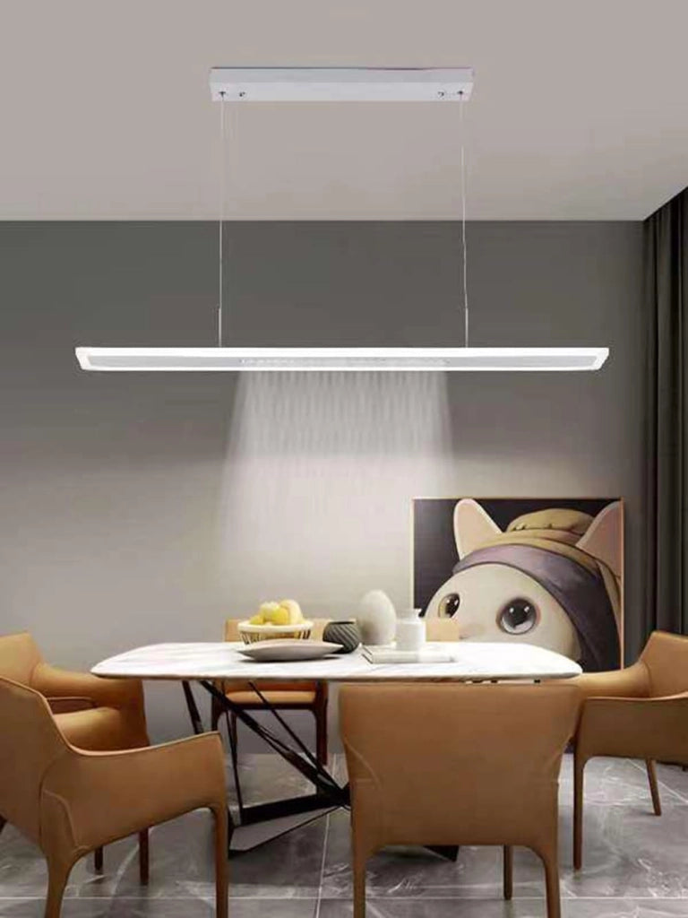 LAMPADARIO MODERNO A SOSPENSIONE BIANCO LUCI A LED DIMMERABILE TIMER CAMBIA 3 COLORI CON TELECOMANDO