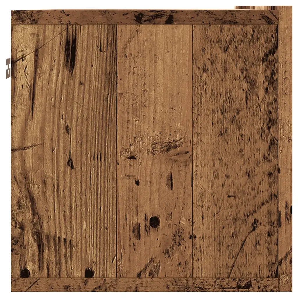 Mobile TV a Parete Legno Antico 100x30x30 cm in Truciolato
